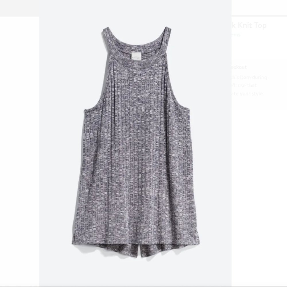 Gradie Split Back Knit Top Size L